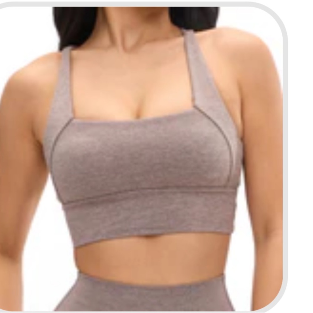 Dream Heather Square Neck Sports Bra